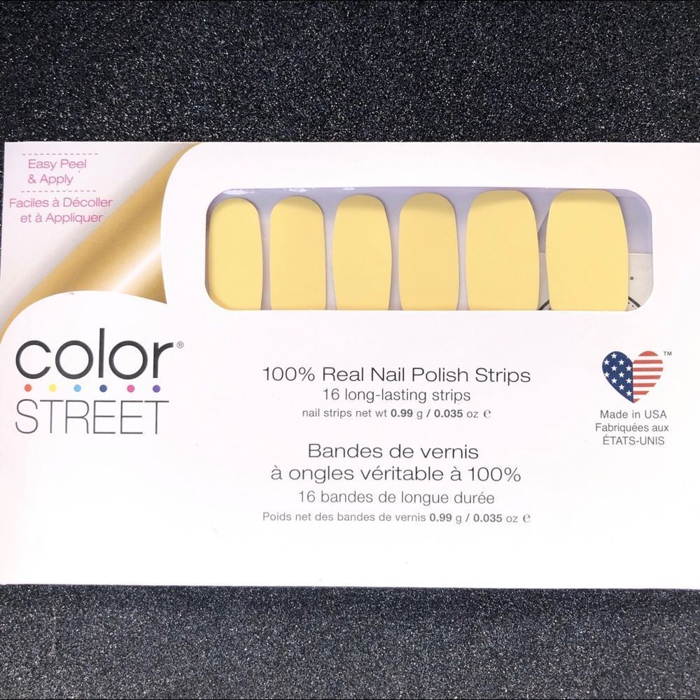 2/$18 BELGIUM BUTTERCUP Color Street nail strips
